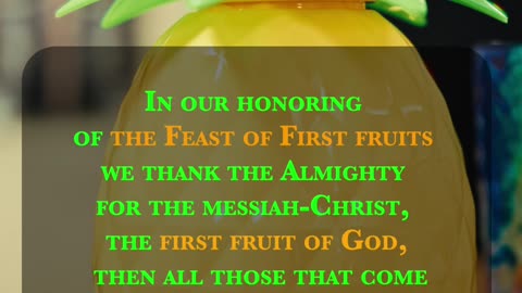 FEAST of FIRST FRUITS 🍇🍇