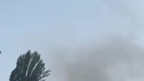 Ukrainian Fire-Fighting Helicopters in Kyiv After Drone Strike