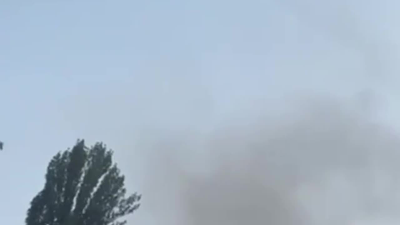 Ukrainian Fire-Fighting Helicopters in Kyiv After Drone Strike