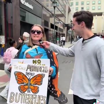 No Kings protester unable to answer how Trump being a monarch or doing anything illegal