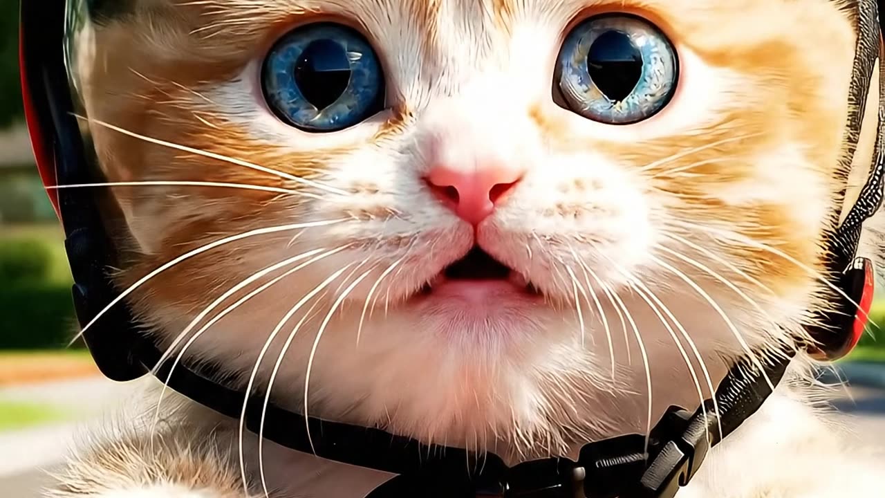 🏍️ AI Kitten on a Moped | Cutest Little Rider Ever! 🐾