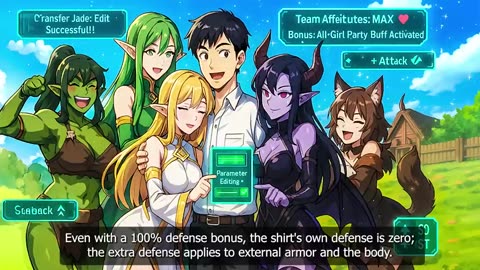 (4) They Choose SSS Warriors, I Got Medic Elf Succubus, and with Parameter Edit Maker Her Goddess