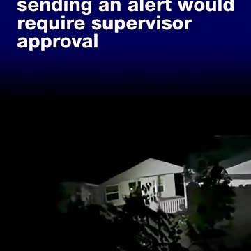 First responders requested emergency alert 90 minutes ...