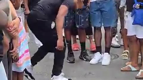 Street Dance Performance at the Taste of Charlotte 2025 Insane One-Handed Planche Freeze