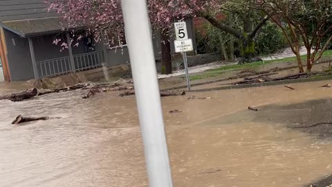 Flooded Apartment Complex In Roseburg, Oregon