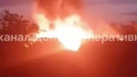 🔥🚁 Ukraine Russia War | Russian UAV Crash Ignites Massive Fire in Sloviansk | RCF