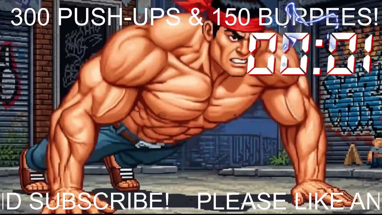 Everyday 300 push ups and 150 Burpees!