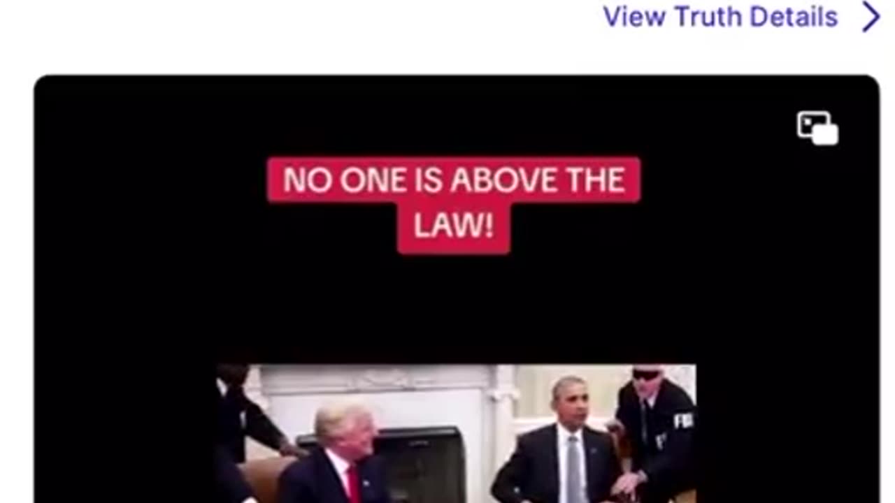 Donald Trump ha pubblicato questo video dell'arresto di Obama.