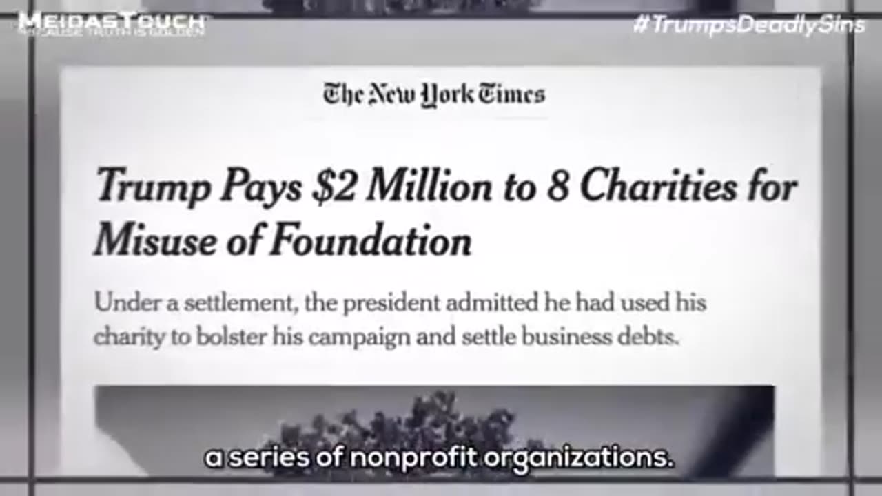 Trump 10 deadly sins