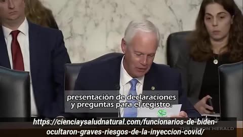 Audiencia del Senado de EEUU sobre corrupcion de la ciencia e inyecciones Covid