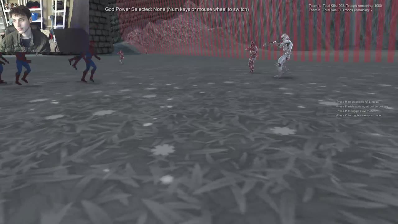 1,000 Clone Troopers From Star Wars Series VS 1,000 Spider-Men From The Spider-Man Series In Battle