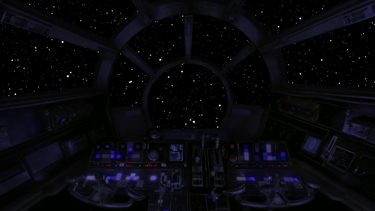 Spaceship Cockpit - Sleep Sound - White noise of the Universe - Deep relaxation - Space Travel