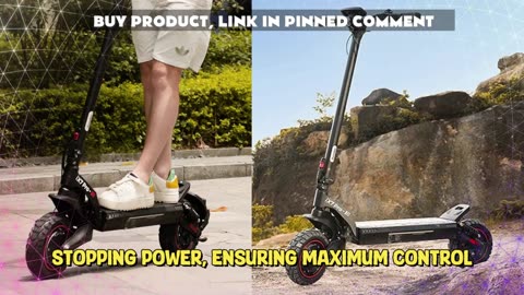 iScooter ix7 pro electric scooters 2000W 17.5AH 10 inch Off-road tire Foldable electric scooters