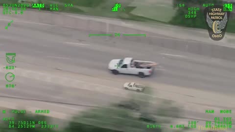 Passengers flies out after unloading piles of wood during high-speed chase, wrong-way head-on crash
