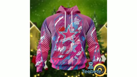 Dallas Cowboys Breast Cancer Pink 3D Hoodies For Men