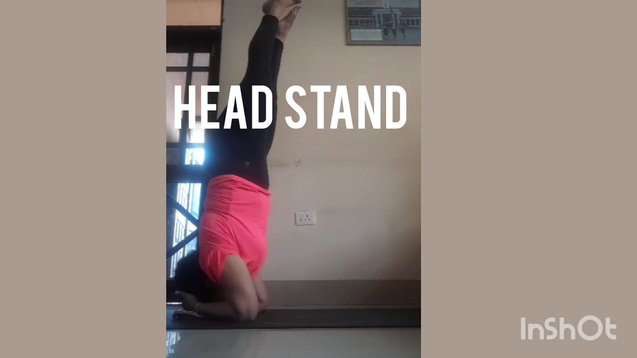Head stand pose