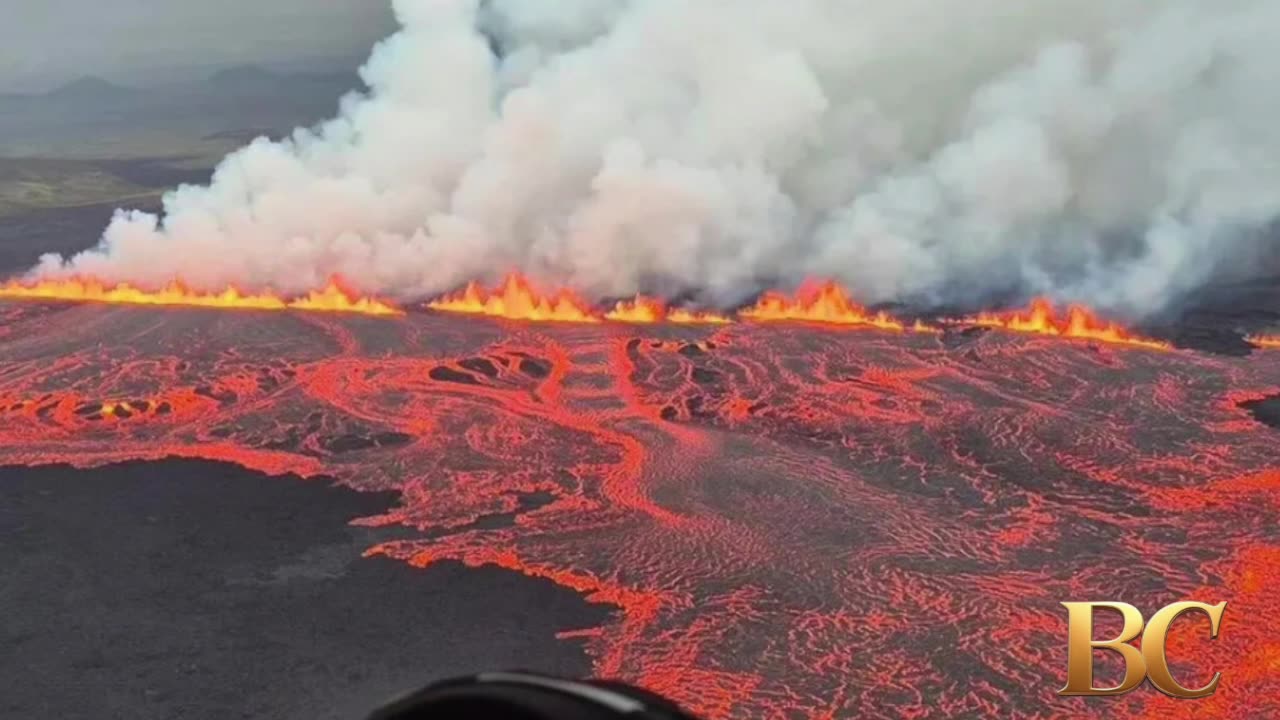 Iceland volcano erupts, prompting evacuation of town and geothermal spa