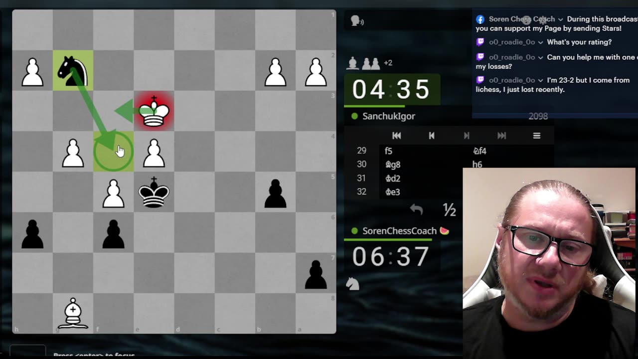 LIVE Chess with Soren