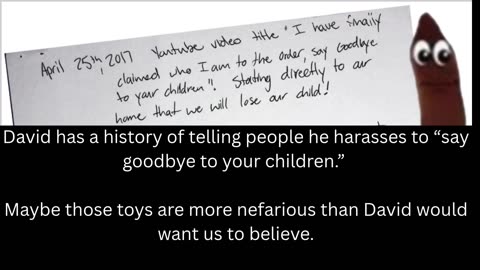 David Shurter's lies, and children's toys