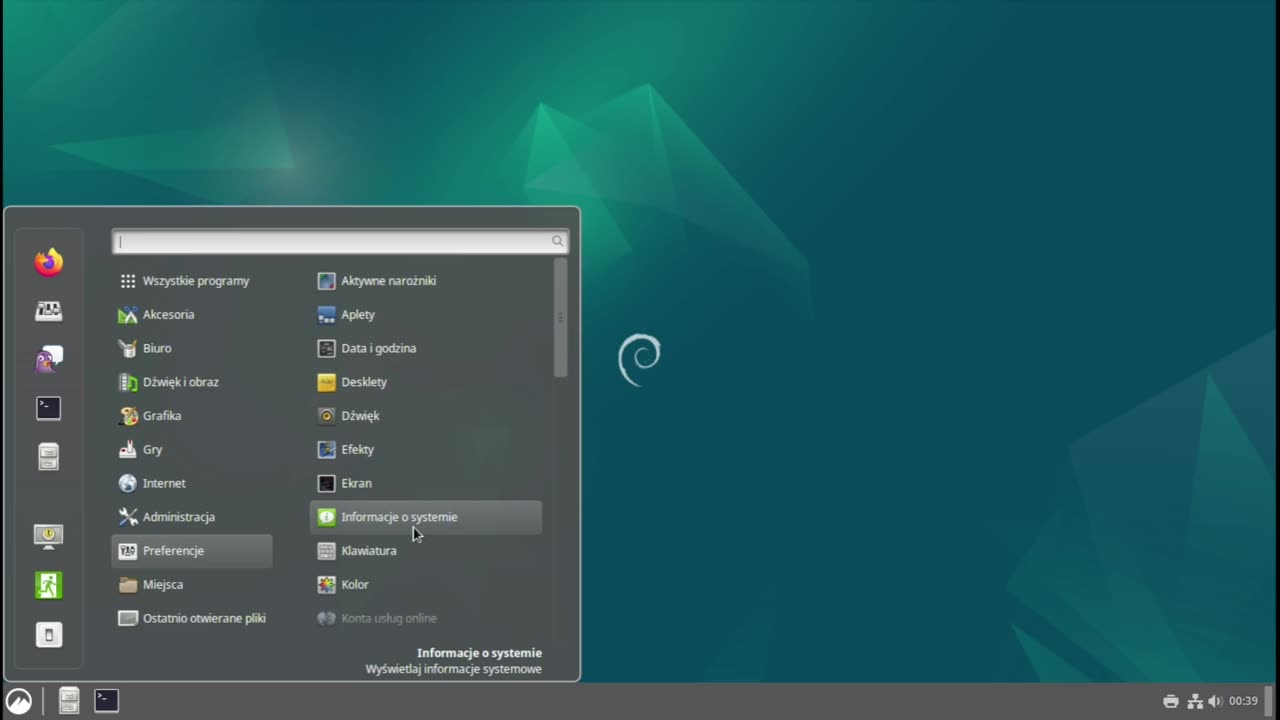 Instalacja Debian 12 Cinnamon
