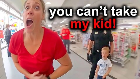 When Dumb Mothers Get Caught Shoplifting With Their Kids