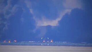Moment Ukraine drone INCINERATES Russian train i