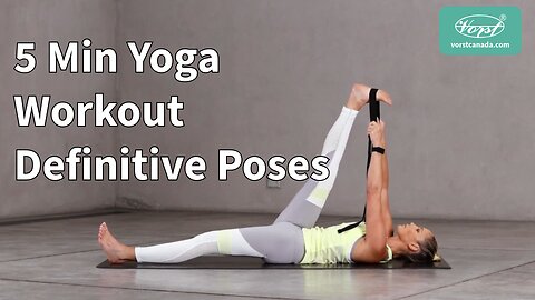 5-Minute Stress-free Beginner Yoga Routine | 5 Simple Yoga Poses for Flexibility & Calm