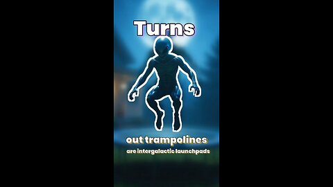 Turns out trampolines are intergalactic launchpads 🚀