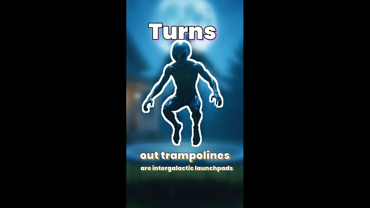 Turns out trampolines are intergalactic launchpads 🚀