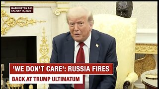 Russia’s SCORCHING Response to Trump’s 50-Day Warning: 'We Don't Care...' | Putin Aide's Big Roar