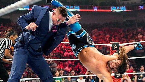 AJ Styles decks The Miz on “Miz TV”: Raw, June 20, 2022 @wwefree
