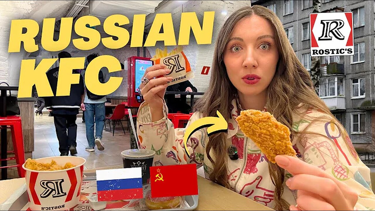 Trying NEW RUSSIAN KFC 🇷🇺 Communist fried chicken is real? | Russia Vlog
