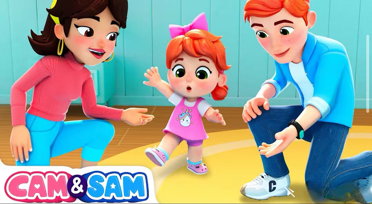 Babies Learn to Walk🚶Coordination Song | Nursery Rhymes & Kids Songs | Cam & Sam