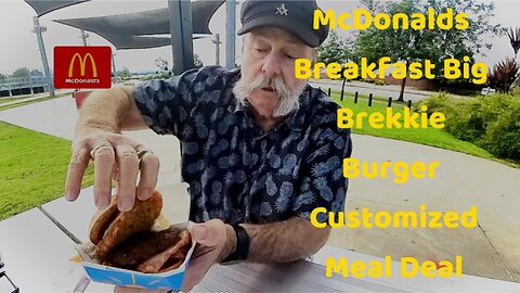 Custom McDonald's Big Brekkie Burger 🇦🇺 | Sausage, Bacon & Hash Brown Hack Review