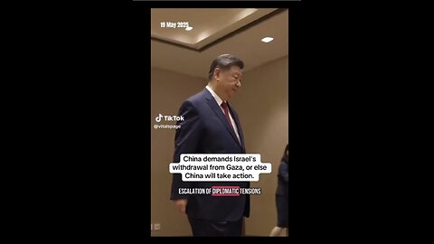 China ~ Leave Gaza Alone or We are Taking Action