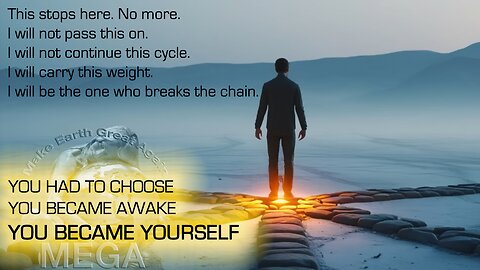 YOU BECAME AWAKE. YOU BECAME YOURSELF.