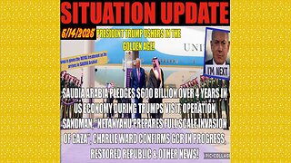 SITUATION UPDATE 5/14/25 - Trump Opens The Golden Door, Netanyahu Prepares Full Scale Invasion Of GAZA