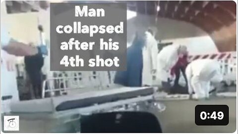 "Man Collapses after Fourth Vaccine Shot: Recent Footage"