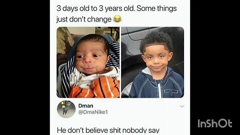 3 days old to 3 years old. Some things just don't change