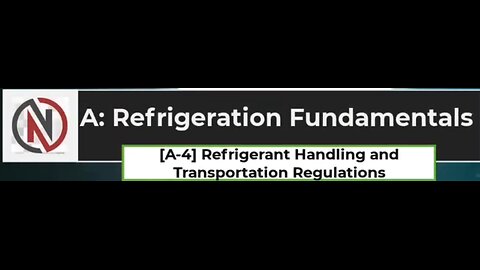 [A-4] REFRIGERANT HANDLING & TRANSPORTATION REGULATIONS | Practice Q & A | UA STAR Commercial Exam