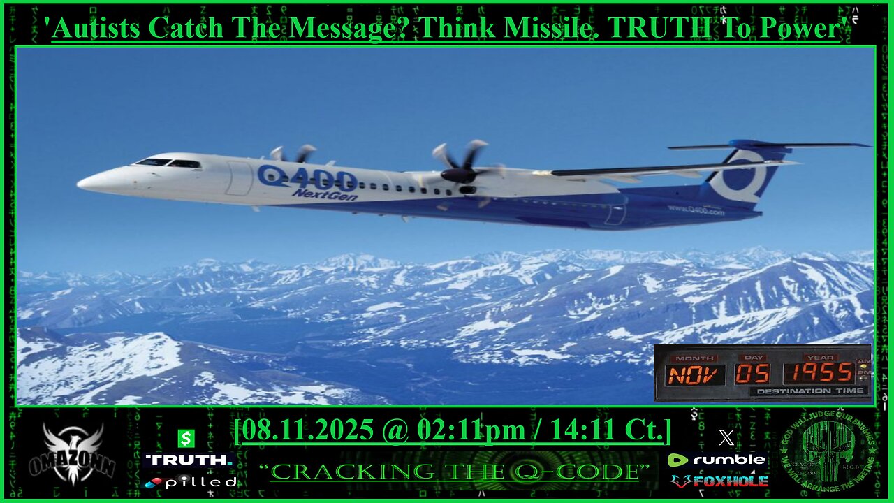 "CRACKING THE Q-CODE" ~ 'Autists Catch The Message? Think Missile. TRUTH To Power'