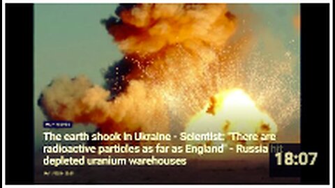 "Radiation Spreads from Ukraine Across Europe, Reaching UK: Global Warning"