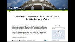 Getty Petitions to Rescue the Child-Sex-Slaves Underneath the Getty Center