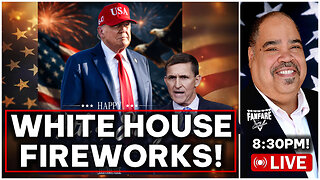 THE PRESIDENT TRUMP WHITE HOUSE FIREWORKS DISPLAY AND INTERVIEW WITH GENERAL MICHAEL FLYNN