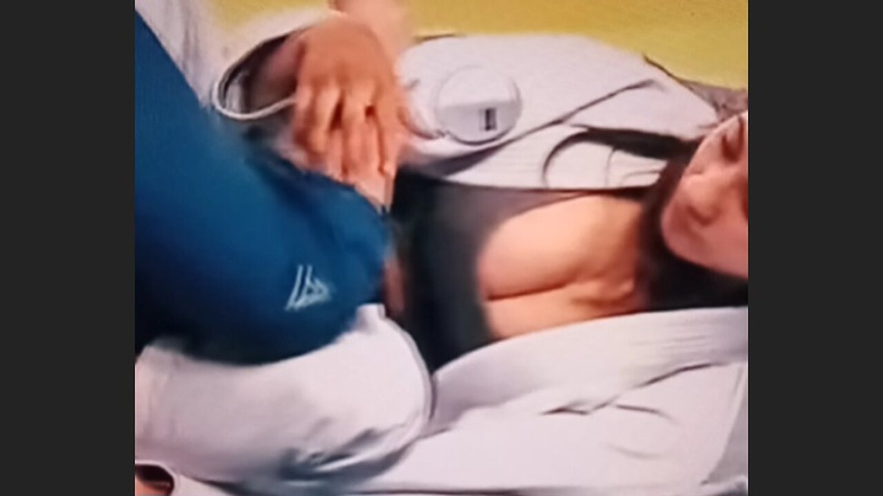 Knockers showcase during bjj match