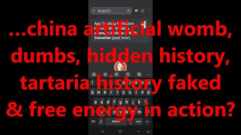 …china artificial womb, dumbs, hidden history, tartaria history faked & free energy in action?