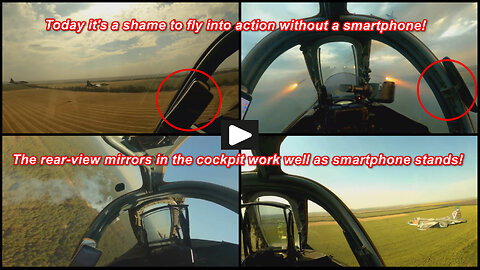 Russian Sukhoi Su-25 in classic low-flying combat action over Ukraine