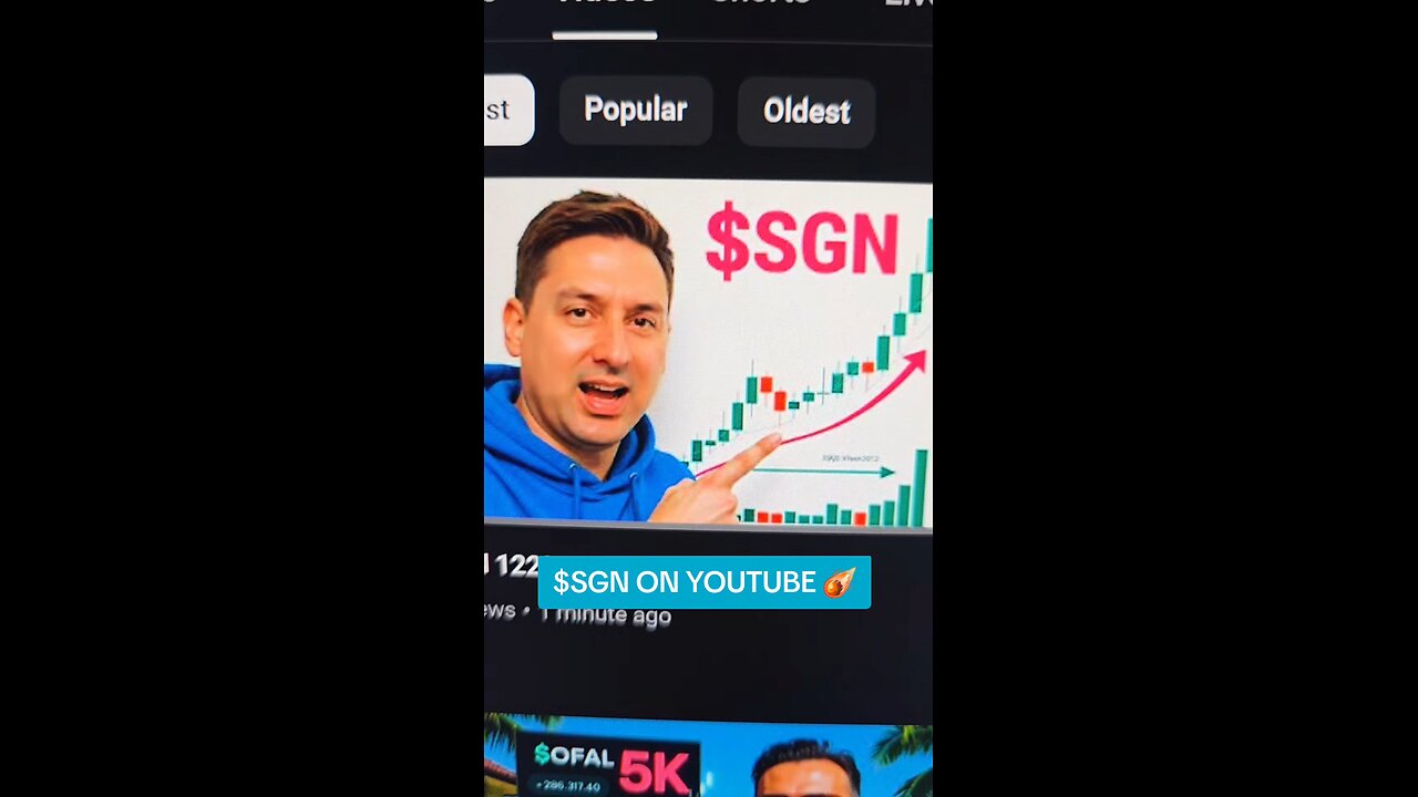 $SGN ON YOUTUBE ☄️