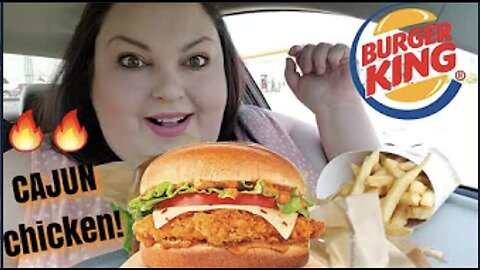 FB 20200608 NEW BURGER KING CRISPY CAJUN CHICKEN SANDWICH MUKBANG FAST FOOD REVIEW