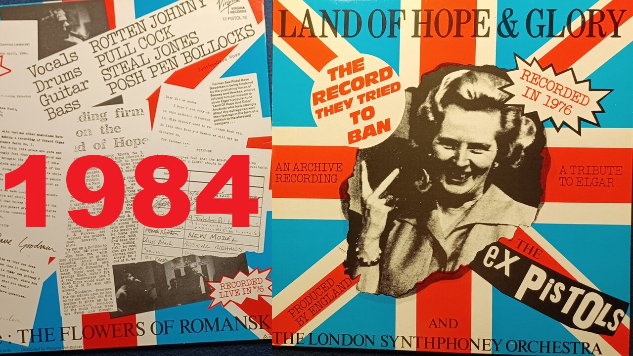 THE ex Pistols, THE LONDON SYNTHPHONEY ORCHESTRA, LAND OF HOPE & GLORY/THE FLOWERS OF ROMANSK, 1984